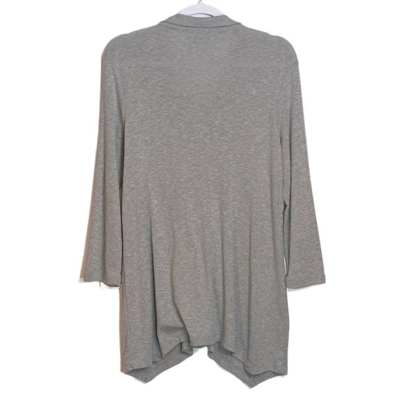 Kim Rogers Long Sleeve Button Down Cardigan Blouse Gray Size Medium - Picture 3 of 4